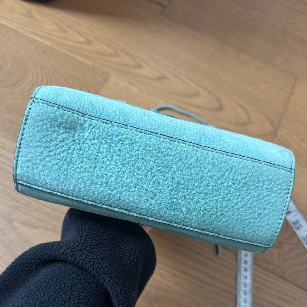 Rebecca Minkoff Side Zip Mini Reagan Tote Cross Body - Teal - NWOT - Picture 15 of 15